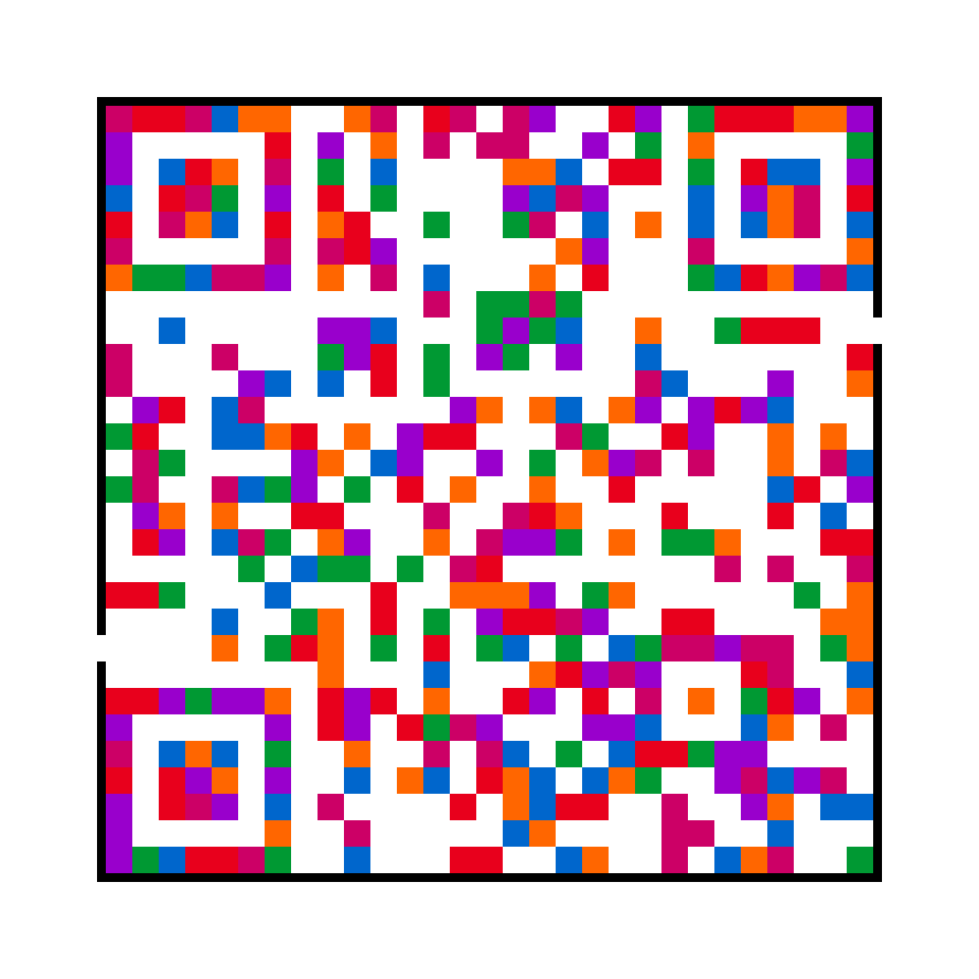 QR Maze - Rainbow palette