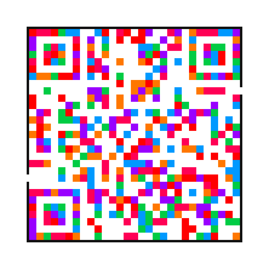 QR Maze - Vivid palette